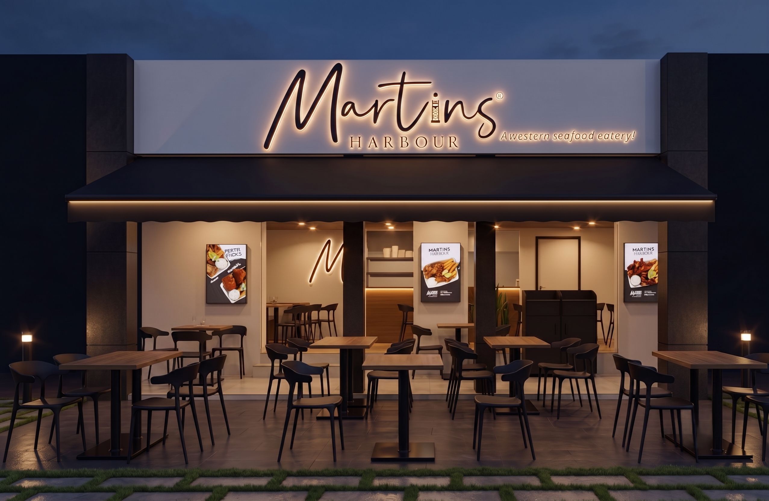 Luxury coastal dining